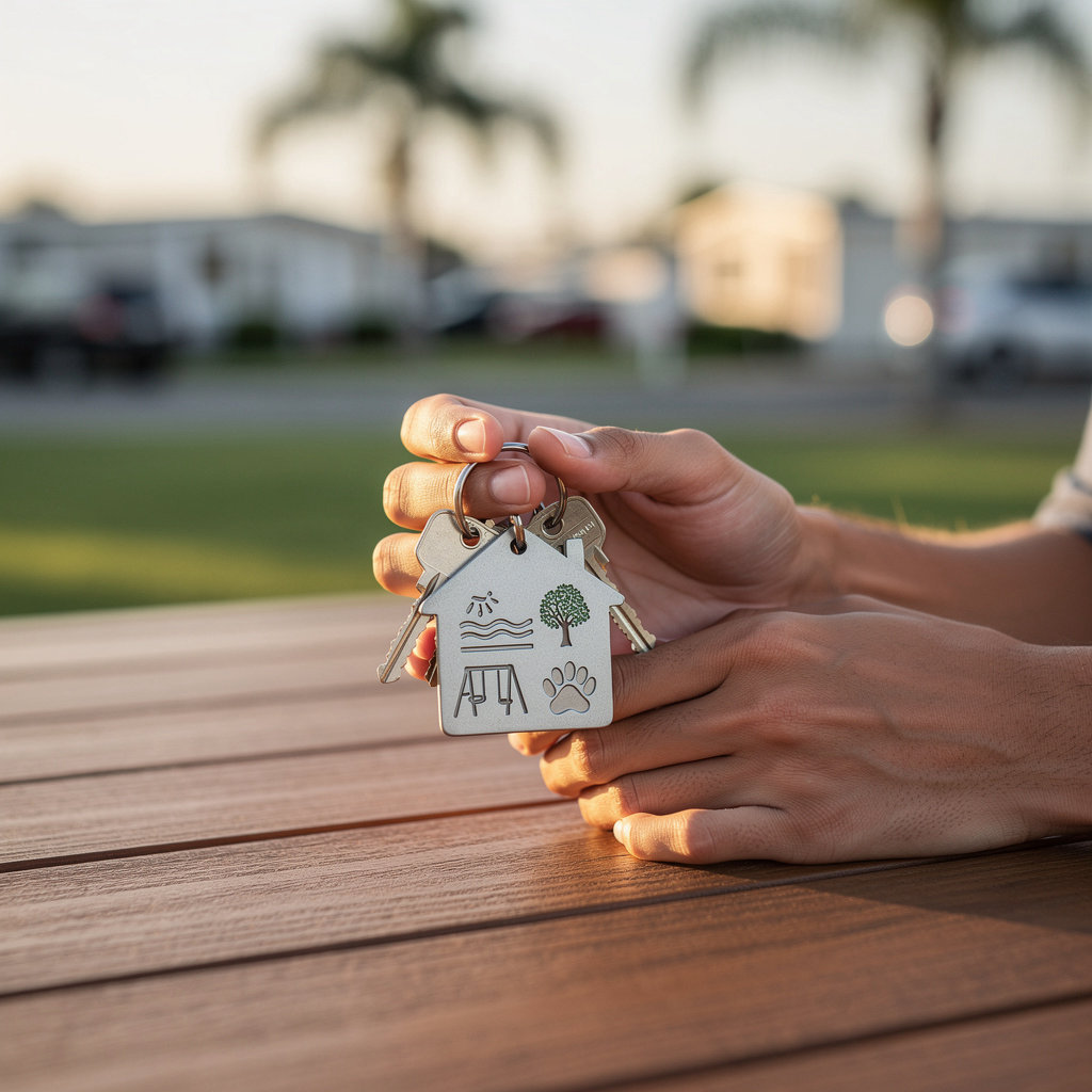 Mira Vista Mobile Home Estates community amenities including clubhouse and scenic grounds in Lakeside, CA